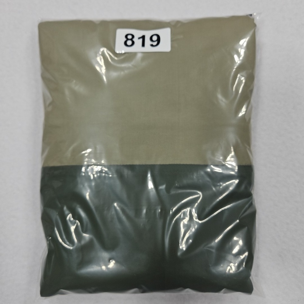 LL Bean Mountain Anorak Windbreaker Small Nylon Hooded‎ Jacket Olive Green Khaki - Picture 6 of 6
